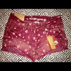 Mossimo red star shorts